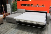 SRozkladacia pohovka na každodenné spanie STEEL XXL | rohová verzia s úložným priestorom | lôžko s matracom 160x200cm rozložená 052 - Sofabed